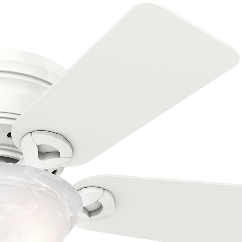 Conroy 42'' Snow White Low Profile Ceiling Fan with LED Light Kit