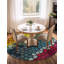 Tapis rose / jaune / bleu Jesusa-1657696051