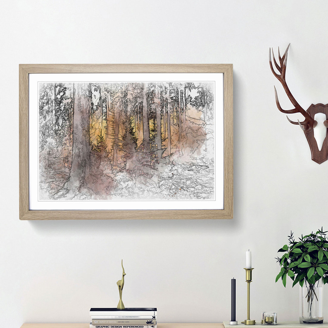 Mystery Forest in Abstract - Framed Print