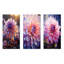 Violet Dahlia Bloom On Sunrise - Ensemble de 4 décorations murales Dahlia-103009898-103009901