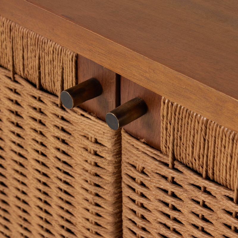 Macklin 82'' W Sideboard, Light Mahogany Veneer