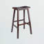 Ensemble de salle à manger 3 pièces Marez Brown avec 1 table et 2 tabourets, H 38,52 po x l 33,52 po x P 33,52 po