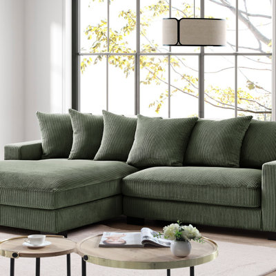 Oversized Two-Piece Sectional Couches For Living Room