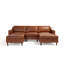 Canapé modulaire en cuir 3 pièces Ashtabula