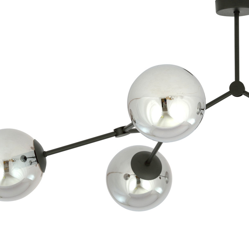 4 - Light Sputnik Chandelier, Graphite