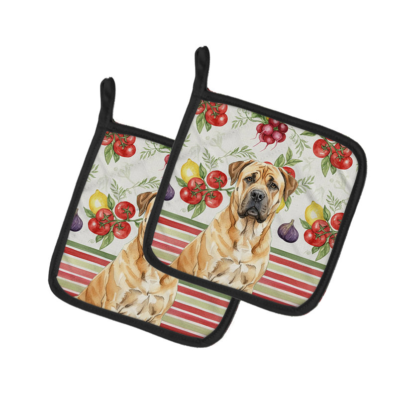 Paire de porte-casseroles fauve Boerboel