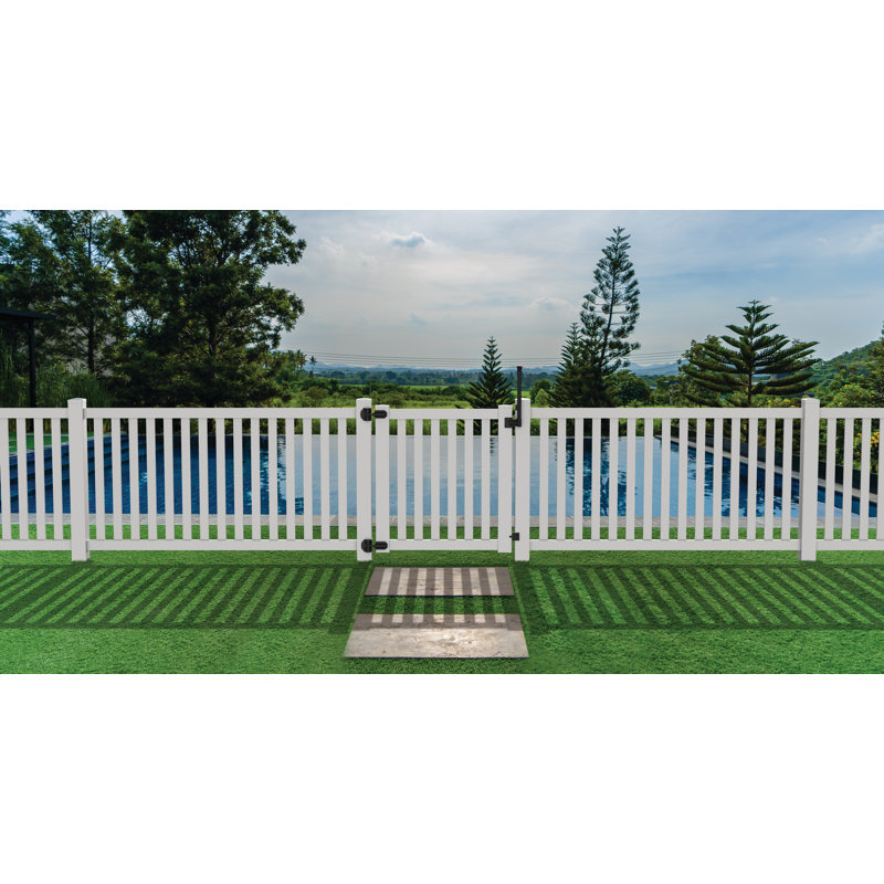 Terex 4-ft White Vinyl Pool Fence Gate Kit