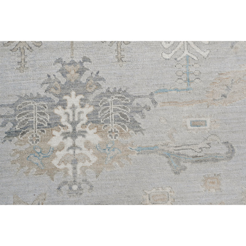Tapis turquoise et bleu noué à la main de haute qualité