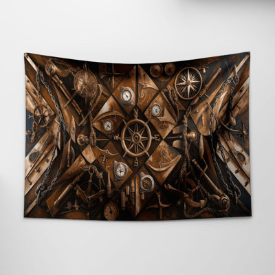 Tapisserie murale "Pièces de bateau nautique"