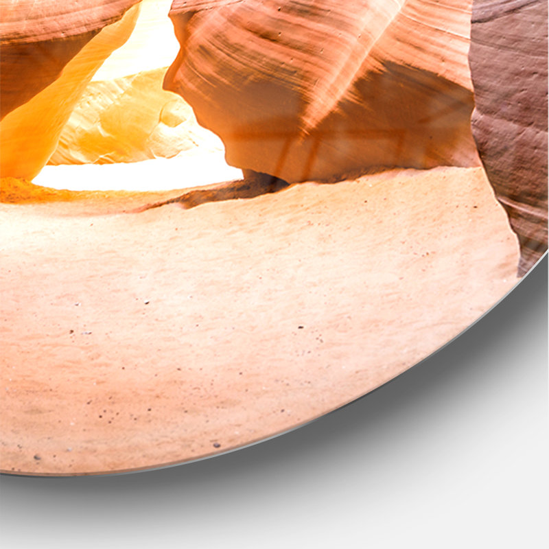 Antelope Canyon in Sunshine - Horloge murale moderne, Grand