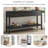 3-Drawer Console Table With 1 Shelf, Entrance Table-2081765928