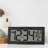 15 Inch Textured Atomic Digital Wall Clock with Indoor Temperature
