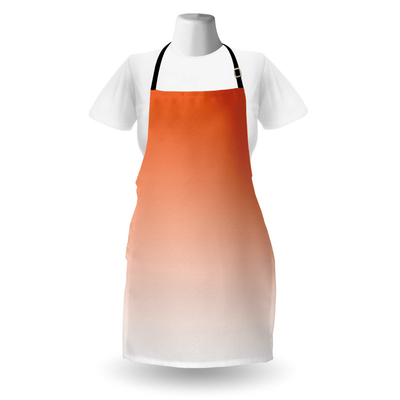 Solid Bib Apron, Orange