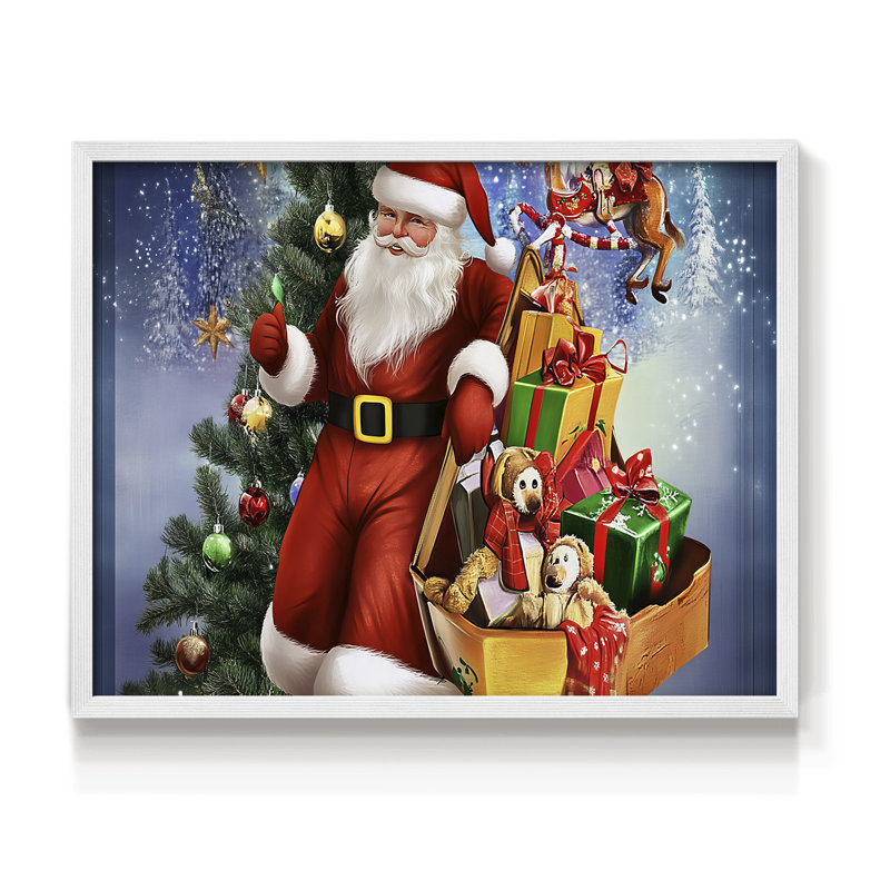 «Chirstmas Art», impression encadrée XX, H 11 po x l 14 po, Blanc