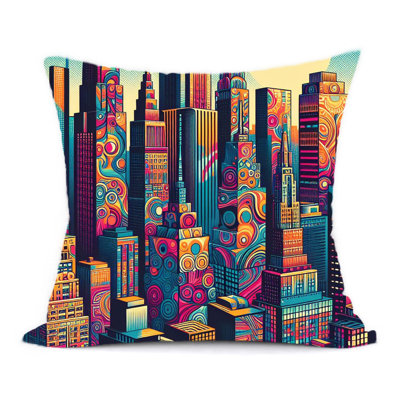  Coussin abstrait réversible Abstract