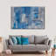 Couches grises et bleues sur toile-1976805878