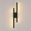 58Cm Black Acrylic LED Wall Sconce With Adjustable Light