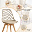 Dining Chairs - Nordic Style Dining Chair - Mesh Backrest - Solid Wood Legs-1966064152-1956994511