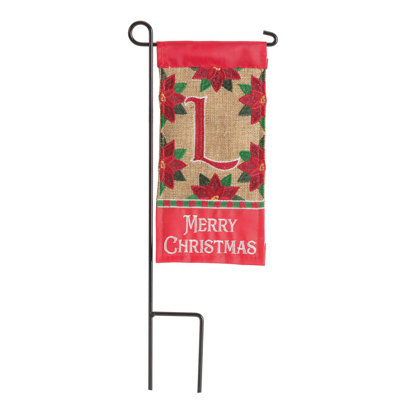  Elenis Mini Flag Christmas Monogram 4x8.5