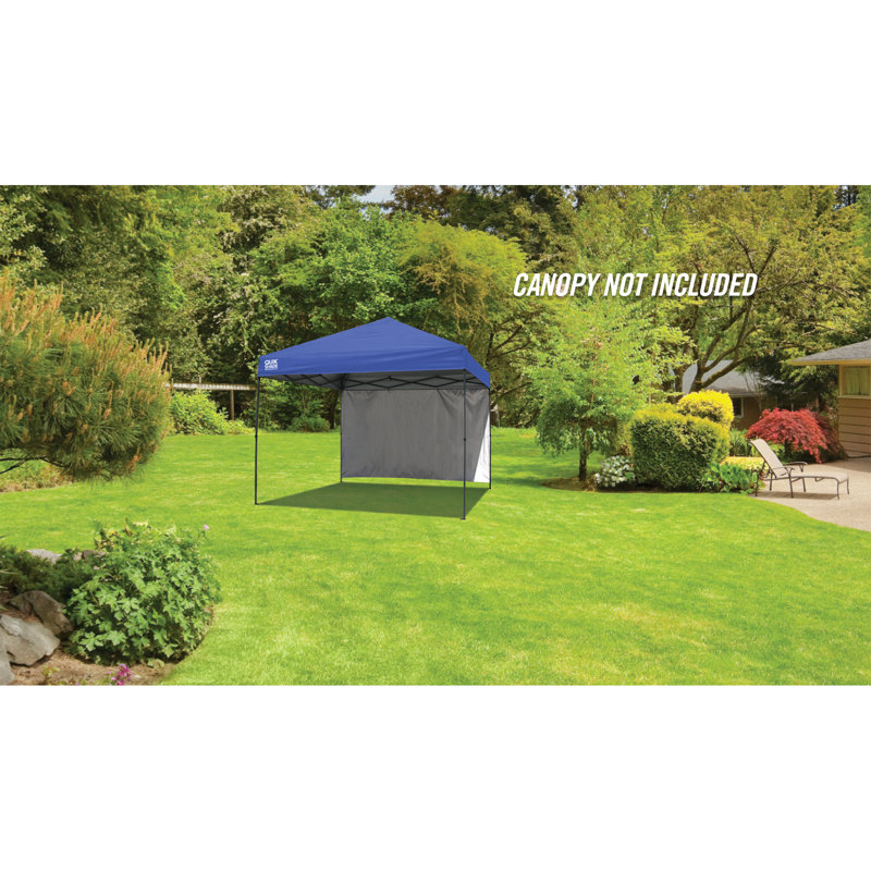 Quik Shade 10' x 10' Single Canopy Wall Panel for Straight Leg Base Outdoor Pop-up Canopies, White
