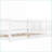 Twin Size Solid Pine Platform Floor Bed with Guardrails No Box Spring Needed White