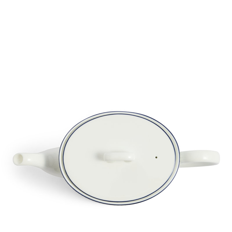 Wedgwood Gio Teapot 31.7floz Pinstripe White