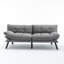 Canapé-lit pliant convertible gris clair-1285696861