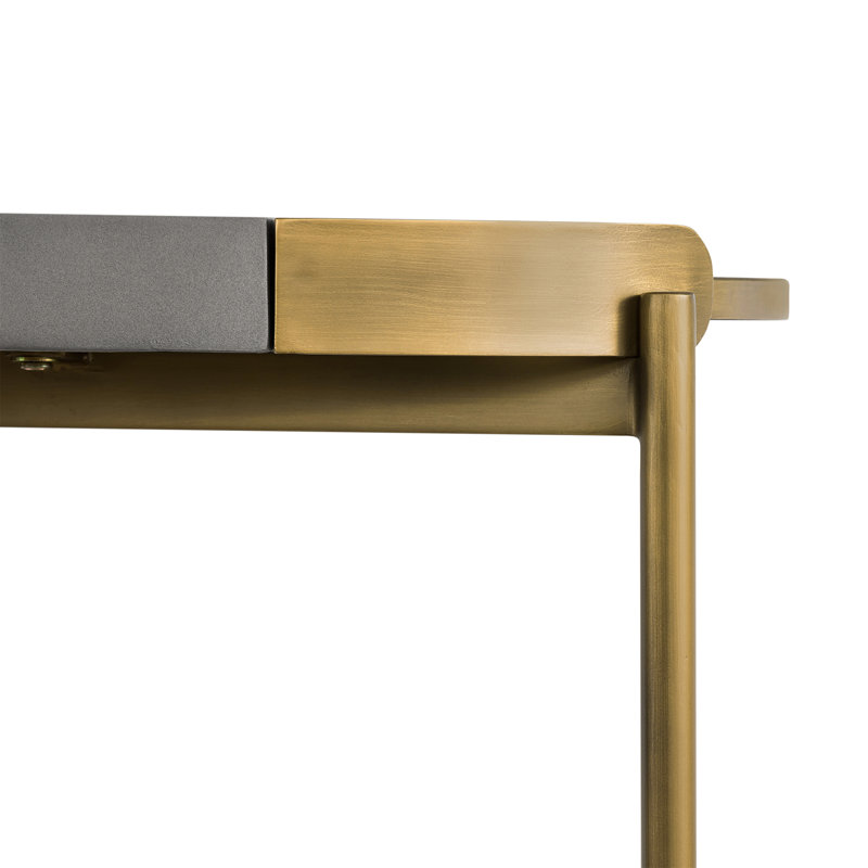 Bennet 47'' Console Table, Antique Brass