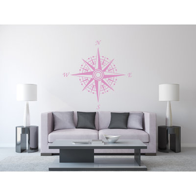Décalcomanie murale autocollante compass