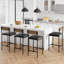 Upholstered Counter Stool with Metal Frame-233721893