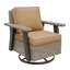 Ensemble de chaises berçantes pivotantes d'extérieur, ensemble de chaises de patio en rotin et osier à 360 °-120474472