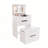 Multi-use Vanity Desk With Led Mirror, Storage Stool & Drawers, Convertible Makeup Dresser, Nightstand & Workstation For Bedroom, White