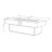 Vionna Modern Cement-Texture 55-Inch Rectangle Propane Fire Pit Table with 50,000 BTU Burner