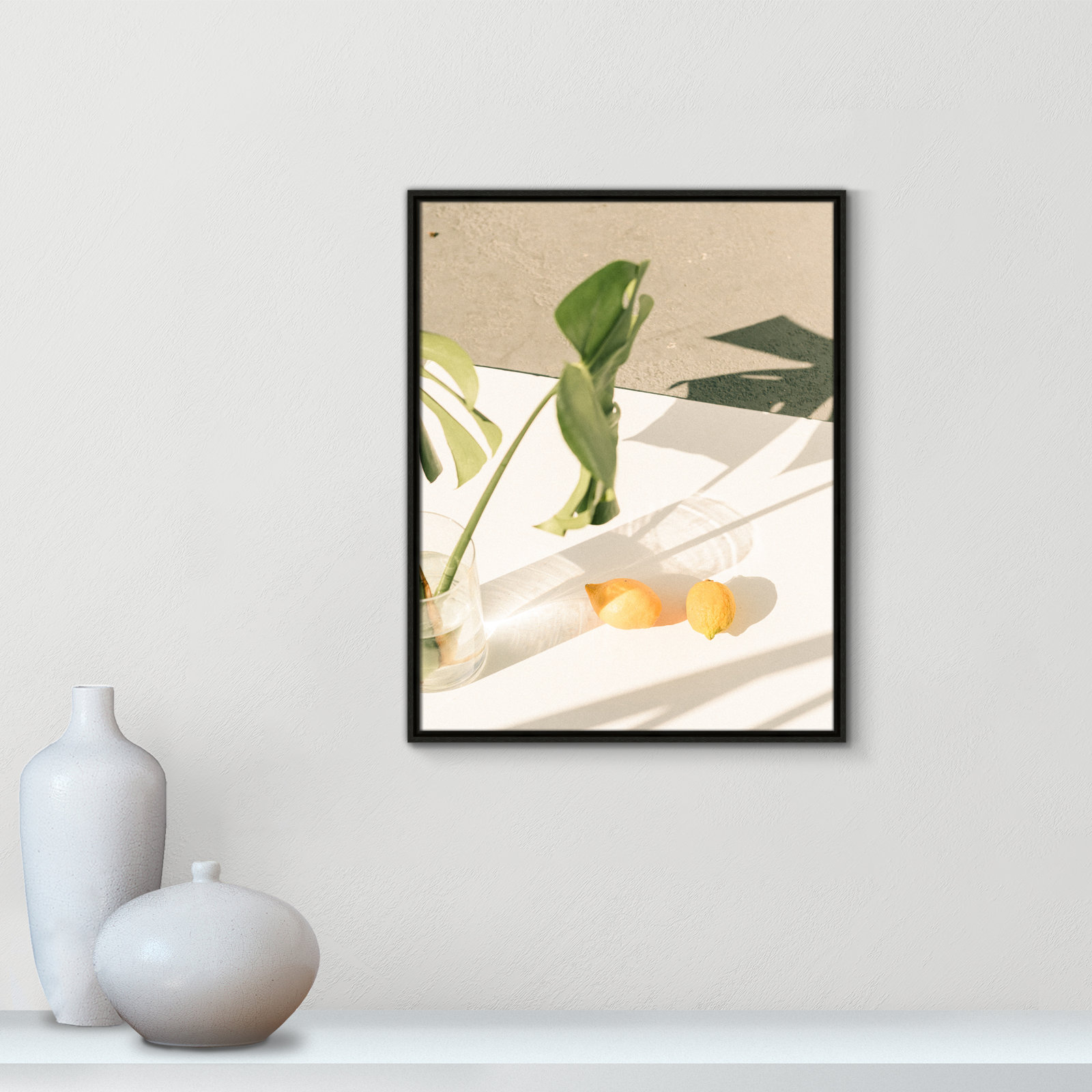 Citrus and Palms Print, Espresso Framed, 29.5'' H x 23.5'' W x 2'' D