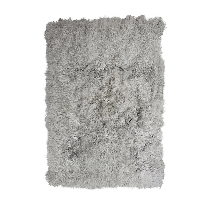 Sheepskin Area Rug in Ash Gray