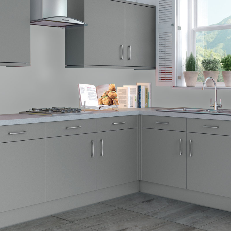 23.6" x 96" Tin Backsplash in Grey