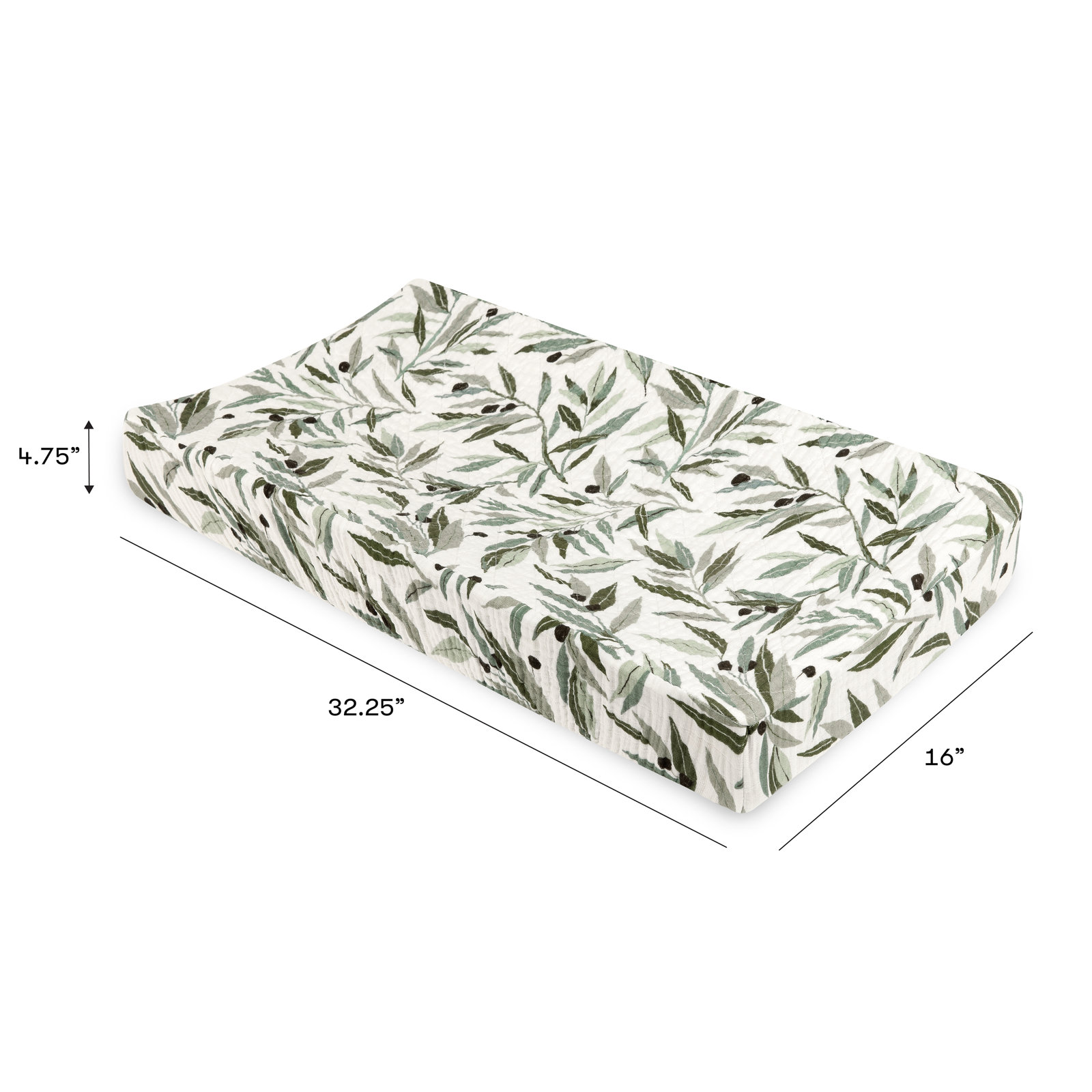 Olive Branches Changing Pad Cover