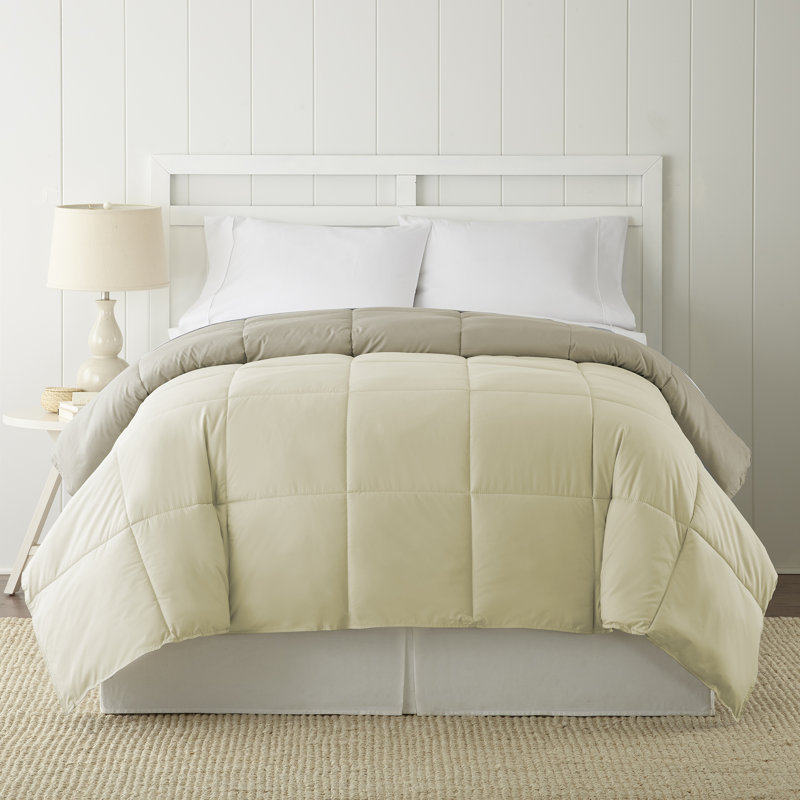 Modern Threads Sanctuary by PCT Down Alternative Microfiber Quilted Reversible Comforter & Duvet Insert - Soft, Comfortable Alternative to Goose Down - Bedding for All Seasons