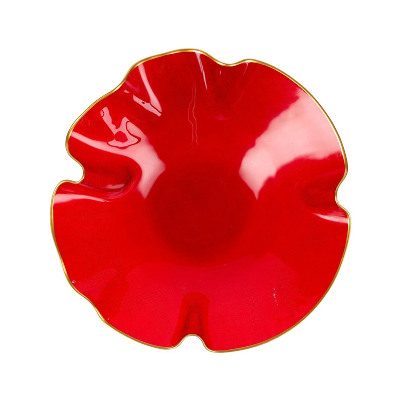 Holiday Glass Glass Fruit Bowl