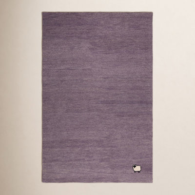 Roxy Purple Hand-Woven Wool Rug
