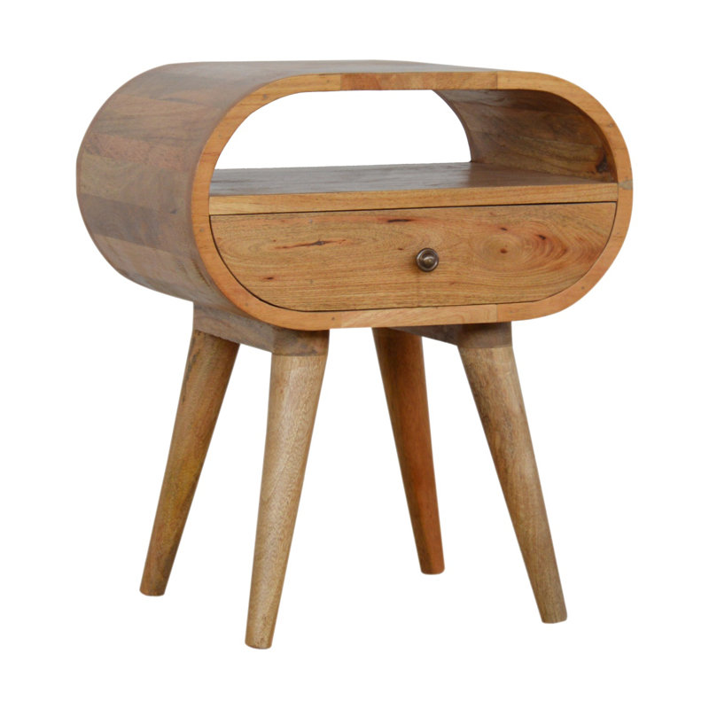 Cariotta 17.7'' W Unfinished Solid Wood Nightstand