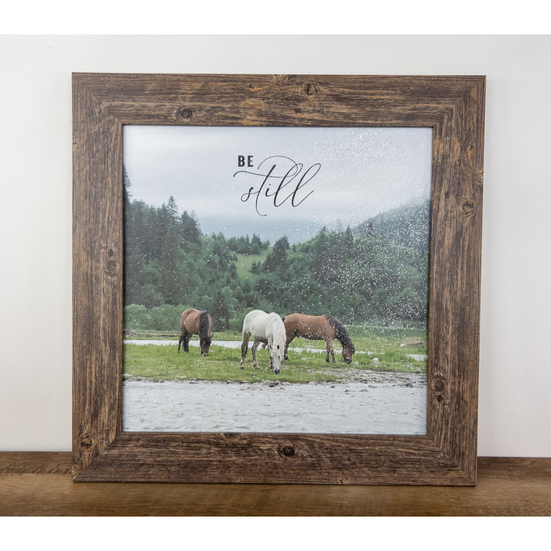 «Be Still Horse», impression sur cadre photo