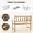 Evangel Solid Wood Outdoor Bench