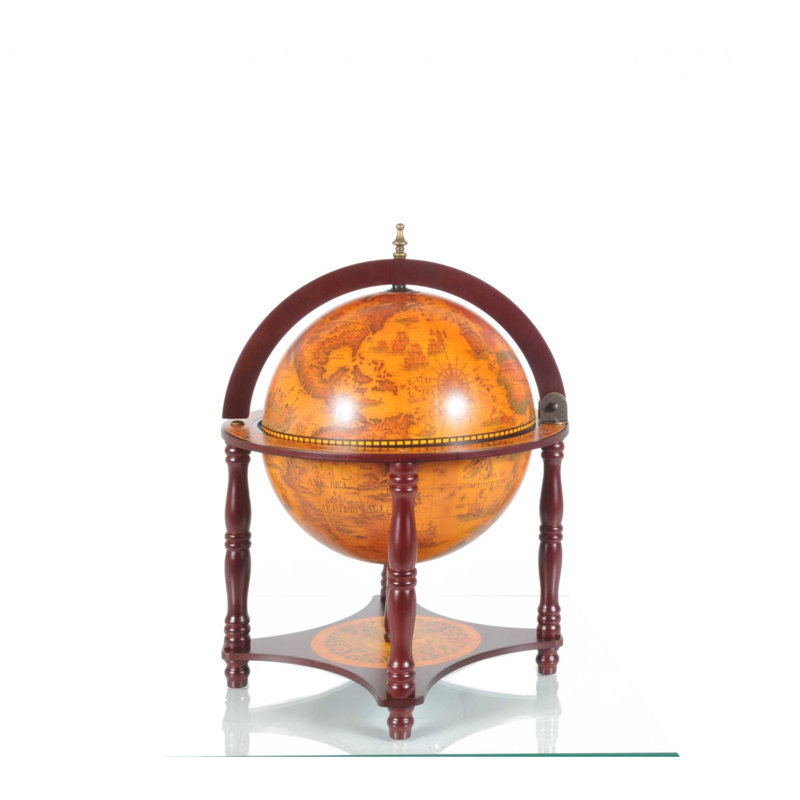 Wood Tabletop Globe