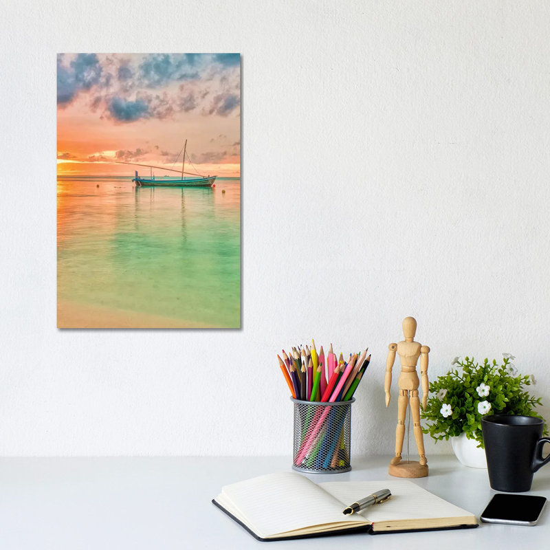 Maldives Sunset by Mark Paulda - Print on Canvas, Wrapped Canvas, 30.48cm H x 20.32cm W x 1.91cm D