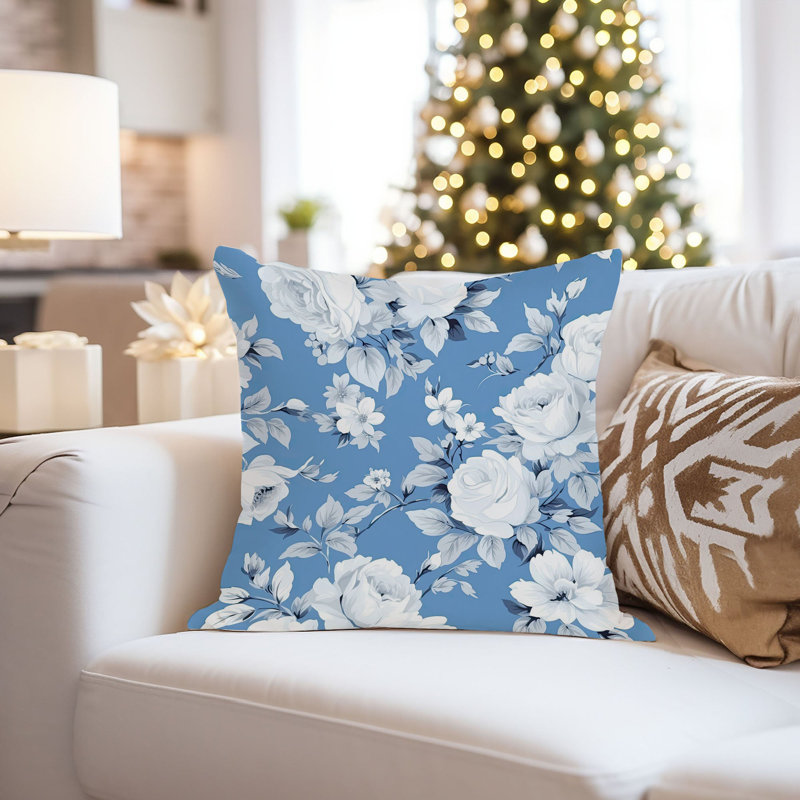 Floral Winter Blue Flowers IX Shabby Elegance
