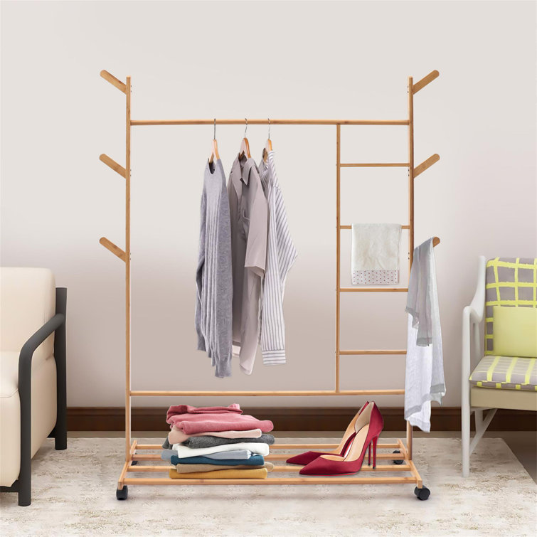 Rebrilliant Carven 4-Tier Shoe Rack Organizer for Closet, Bathroom