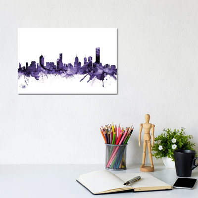Melbourne, Australia Skyline by Michael Tompsett - Wrapped Canvas Gallery-Wrapped Canvas Giclée