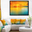Paysage marin «Sunset over Sea Panorama» - impression d'art graphique-26663494-35120511