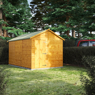 Powersheds 12 x 8ft Timber Tongue & Groove Windowless Apex Garden Shed